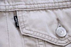 画像5: 90s Levi'sリーバイス 70503 コットンツイル ジャケット 4ポケット ベージュ L★ユーロ (5)