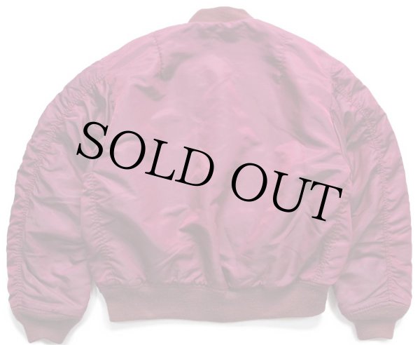 80s ALPHAアルファ MA-1 フライトジャケット ボルドー S - Sixpacjoe