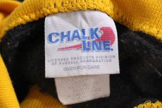画像5: 90s メキシコ製 CHALK LINE 無地 レイヤード タートルネック スウェット 黒×黄★ブランク (5)