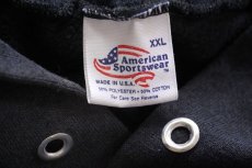 画像4: 90s USA製 American Sportswear 無地 スウェットパーカー 黒 フェード XXL★特大 フーディー ブランク (4)