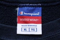 画像4: 00s メキシコ製 Championチャンピオン NYU リバースウィーブ スウェット 紺 XL (4)