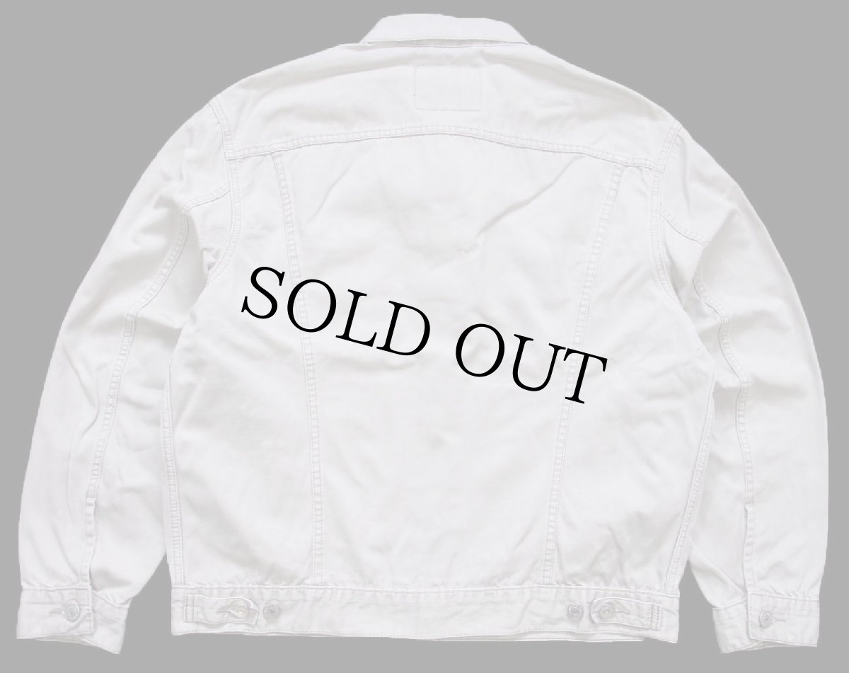 画像2: 90s Levi'sリーバイス 70503 コットンツイル ジャケット 4ポケット ベージュ L★ユーロ (2)