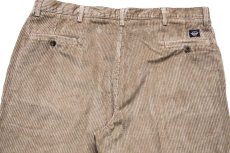 画像5: 90s DOCKERSドッカーズ RELAXED FIT ツータック 太畝 コーデュロイパンツ ブラウンベージュ W40 L32★Levi'sリーバイス (5)