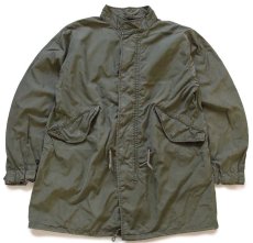 画像1: リサイズ★70s 米軍 U.S.ARMY M-65 パーカー オリーブグリーン★モッズコート フィッシュテール (1)