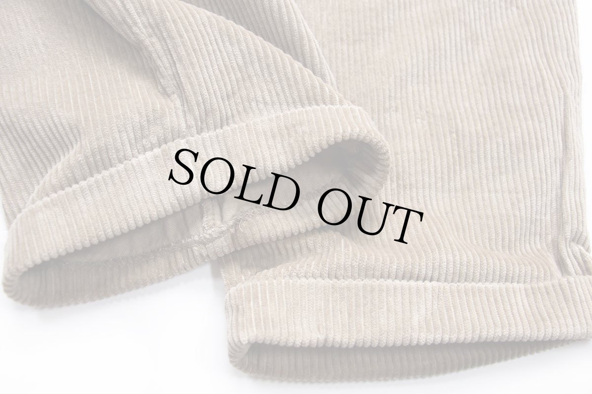 画像7: 90s DOCKERSドッカーズ RELAXED FIT ツータック 太畝 コーデュロイパンツ ブラウンベージュ W40 L32★Levi'sリーバイス (7)