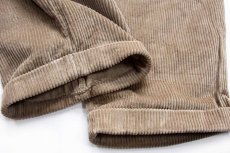画像7: 90s DOCKERSドッカーズ RELAXED FIT ツータック 太畝 コーデュロイパンツ ブラウンベージュ W40 L32★Levi'sリーバイス (7)