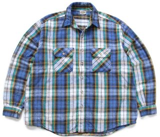 60s WINTER King チェック コットン フランネルシャツ - Sixpacjoe Web