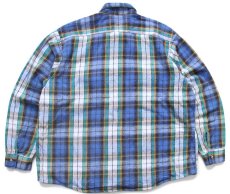 画像2: 90s USA製 FIVE BROTHERファイブブラザー チェック コットン フランネルシャツ 2XL★特大 (2)