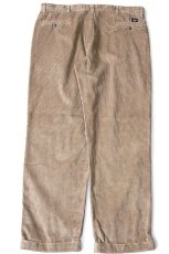 画像3: 90s DOCKERSドッカーズ RELAXED FIT ツータック 太畝 コーデュロイパンツ ブラウンベージュ W40 L32★Levi'sリーバイス (3)