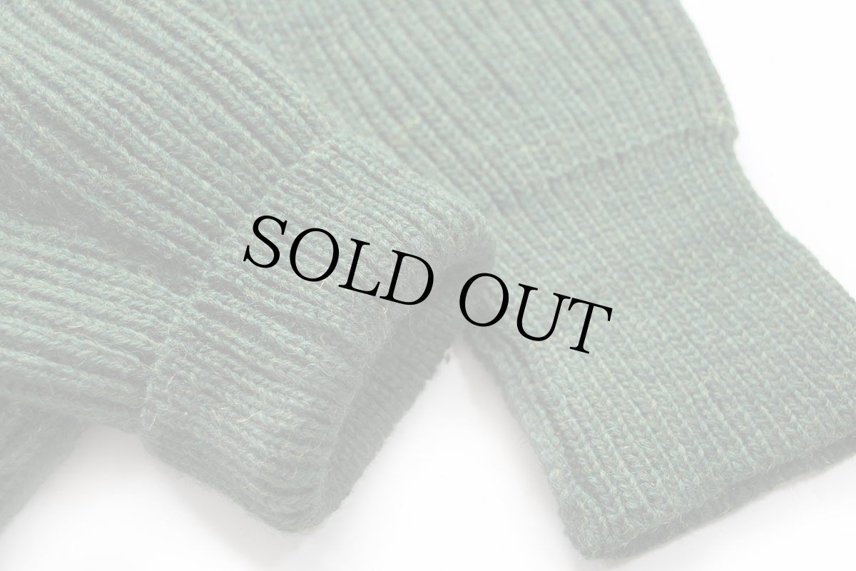 画像6: 英国製 PETER CHRISTIAN ショールカラー ローゲージ ブリティッシュ ウールニット カーディガン 緑 ミックス 4XL★特大 (6)