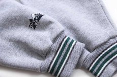 画像6: 90s USA製 Majestic MLB Oakland Athletics パッチ付き ツートン 切り替え スウェット スタジャン 緑×杢グレー XL★ジャケット (6)