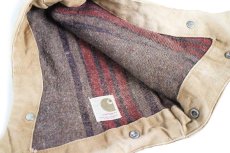 画像6: 70s carharttカーハート ARCTIC HOOD ブランケットライナー ダックフード 茶 フェード (6)