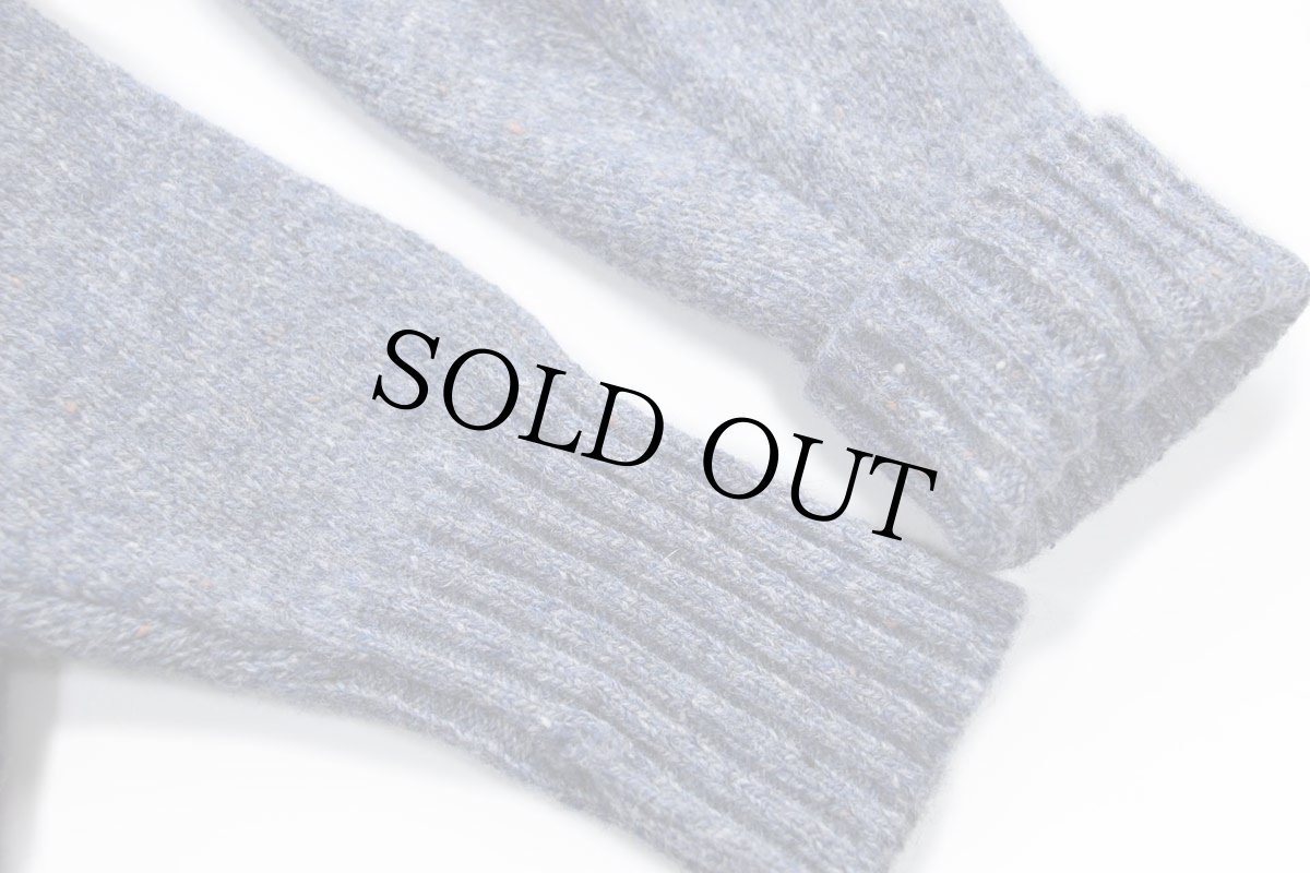 画像6: 00s PENDLETONペンドルトン ネップ入り ウールニット セーター ブルーグレー ミックス S (6)