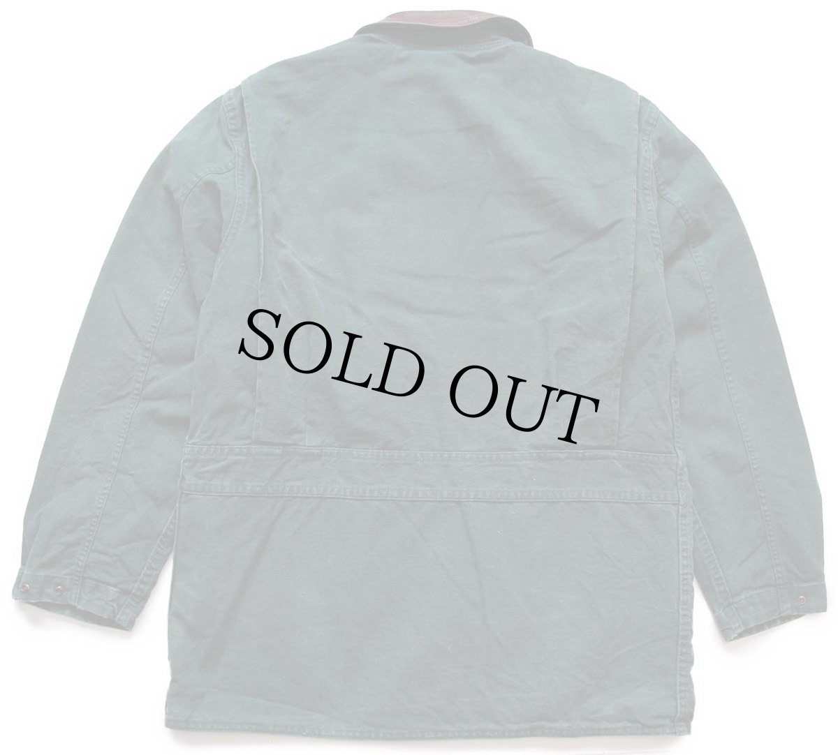 画像2: 00s Woolrichウールリッチ ラグ柄 ウールライナー コットン キャンバス フィールドコート 緑 M★ジャケット (2)