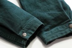 画像8: 00s Woolrichウールリッチ ラグ柄 ウールライナー コットン キャンバス フィールドコート 緑 M★ジャケット (8)