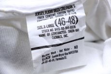 画像5: 90s 米軍 U.S.NAVY 無地 タートルネック フライト デッキクルー コットン 長袖Tシャツ 白 XL (5)