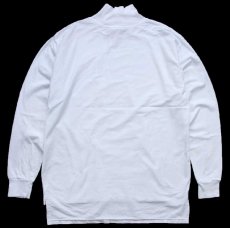 画像3: 90s 米軍 U.S.NAVY 無地 タートルネック フライト デッキクルー コットン 長袖Tシャツ 白 XL (3)
