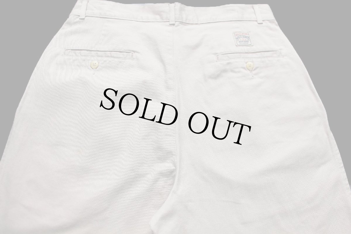 画像5: 90s メキシコ製 ポロ ラルフローレン ツータック コットン チノパン カーキ W32 L30 (5)