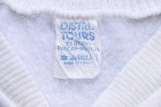 画像5: 80s フランス製 CHAMONIX Mt BLANC フェルトプリント アクリル スウェットベスト 白 (5)