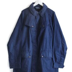画像1: 00s ポロ ラルフローレン ROYAL NAVY コットンポプリン モーターサイクルコート 紺 L★ロイヤルネイビー (1)