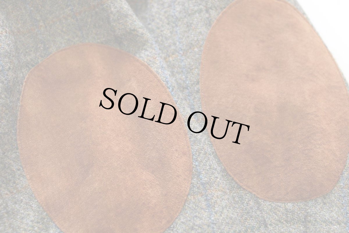 画像7: イタリア製 David Saddler Harris Tweed ハリスツイード チェック 3つボタン ウール テーラードジャケット 54★ブレザー (7)