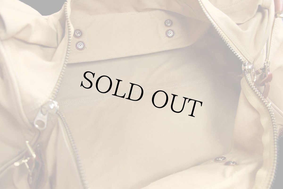 画像7: ORVISオービス キャンバス×レザー ボストンバッグ 茶 (7)