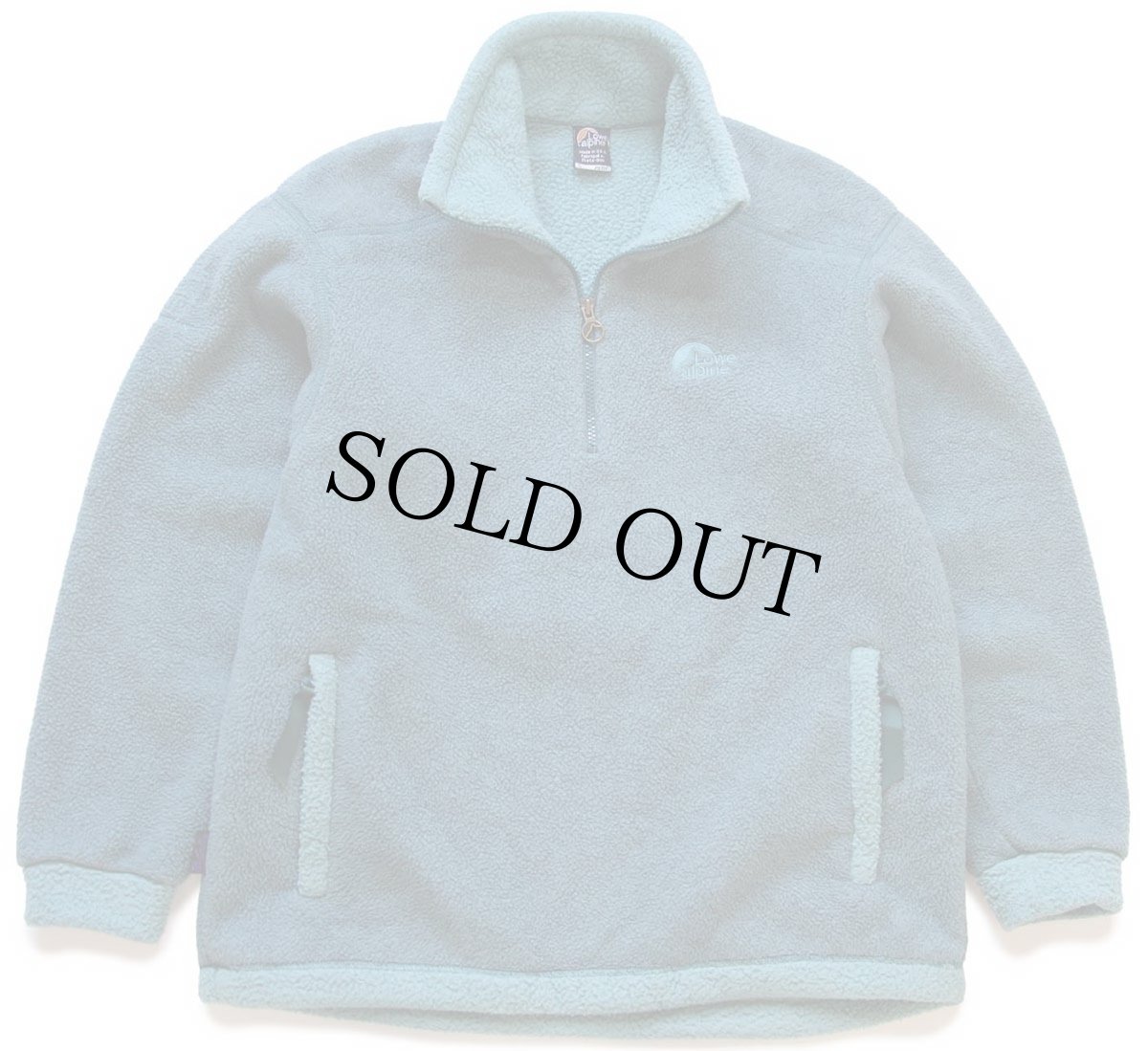 画像1: 90s USA製 Lowe Alpineロウアルパイン ALEUTIAN 375 ハーフジップ プルオーバー フリース グリーン S (1)