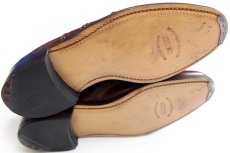 画像4: 英国製 EATON Royal Sceptre ウイングチップ レザーシューズ 赤茶 8★革靴 (4)