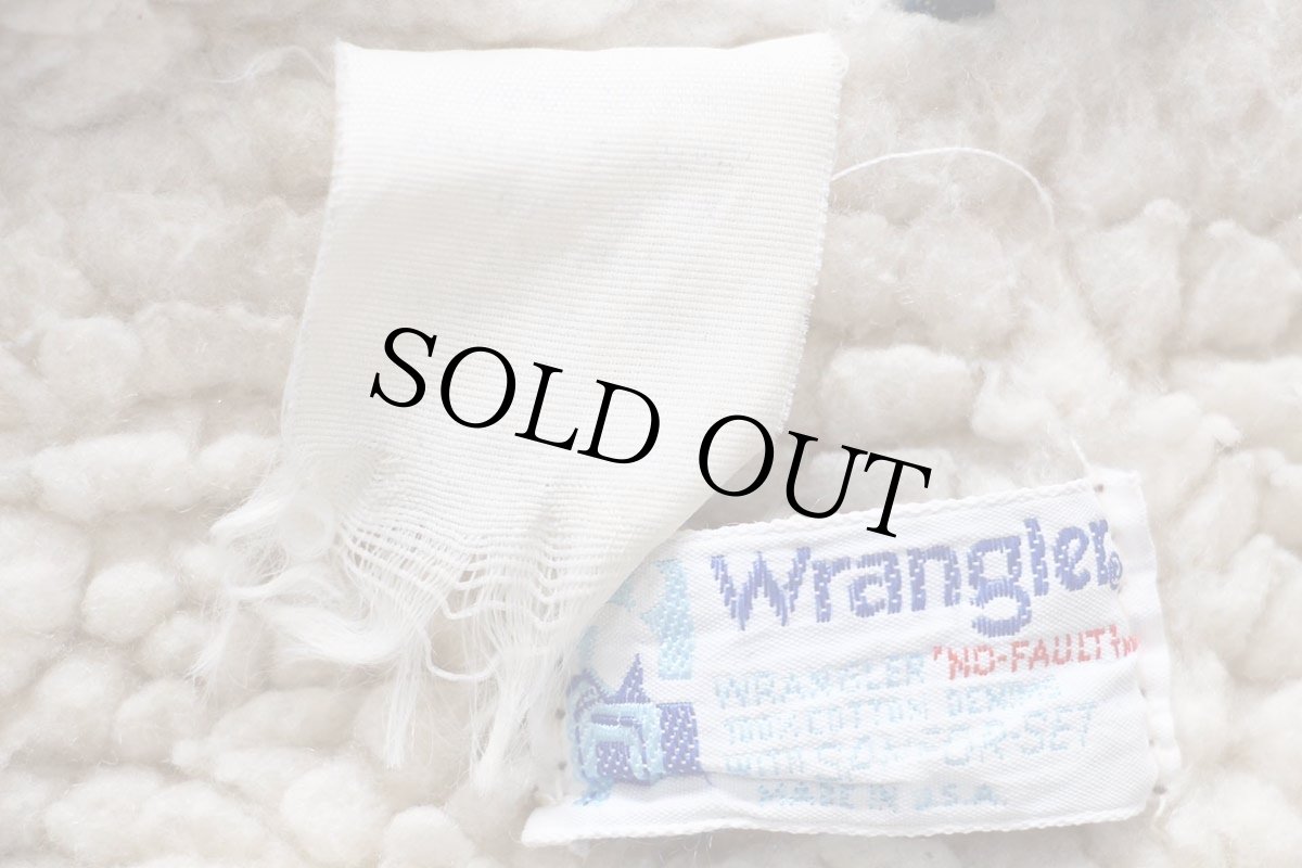 画像4: 80s USA製 Wranglerラングラー NO-FAULT ボアライナー デニム ランチコート キッズ (4)