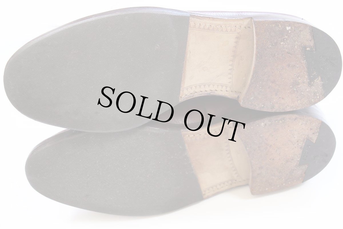 画像4: 英国製 K SHOES ストレートチップ レザーシューズ 赤茶 6.5★革靴 (4)