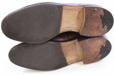 画像4: 英国製 K SHOES ストレートチップ レザーシューズ 赤茶 6.5★革靴 (4)