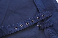 画像10: 00s ポロ ラルフローレン ROYAL NAVY コットンポプリン モーターサイクルコート 紺 L★ロイヤルネイビー (10)