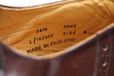 画像6: 英国製 EATON Royal Sceptre ウイングチップ レザーシューズ 赤茶 8★革靴 (6)