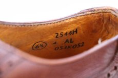 画像6: 英国製 K SHOES ストレートチップ レザーシューズ 赤茶 6.5★革靴 (6)