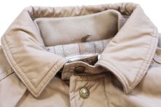 画像6: 80s USA製 L.L.Bean 中綿入り ツイードライナー ロング ストームコート ベージュ M★マウンテン モンスターパーカー (6)
