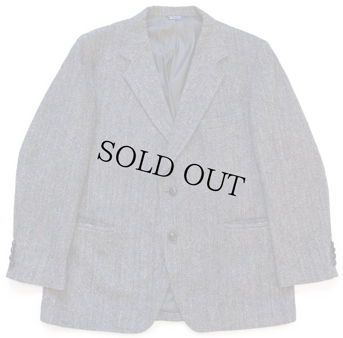 画像1: 80s USA製 Harris Tweed ハリスツイード 2つボタン ネップ入り ウール テーラードジャケット★ブレザー (1)