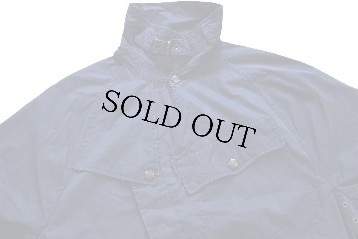 画像4: 00s ポロ ラルフローレン ROYAL NAVY コットンポプリン モーターサイクルコート 紺 L★ロイヤルネイビー (4)