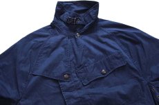 画像4: 00s ポロ ラルフローレン ROYAL NAVY コットンポプリン モーターサイクルコート 紺 L★ロイヤルネイビー (4)