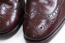 画像7: 英国製 EATON Royal Sceptre ウイングチップ レザーシューズ 赤茶 8★革靴 (7)