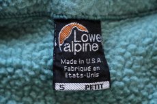 画像4: 90s USA製 Lowe Alpineロウアルパイン ALEUTIAN 375 ハーフジップ プルオーバー フリース グリーン S (4)