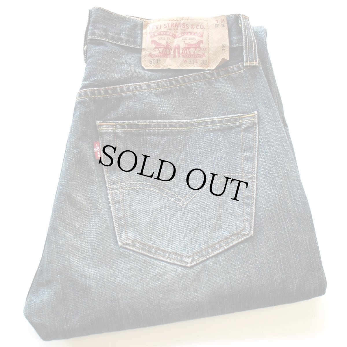 画像1: ポーランド製 Levi'sリーバイス 501 USED加工 デニムパンツ W31 L32★SDP4337 ユーロ (1)