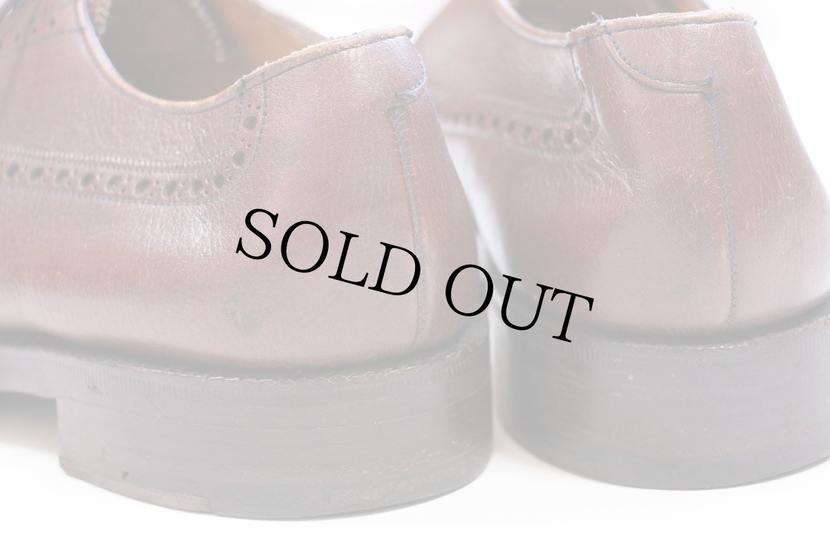 画像7: 英国製 K SHOES ストレートチップ レザーシューズ 赤茶 6.5★革靴 (7)