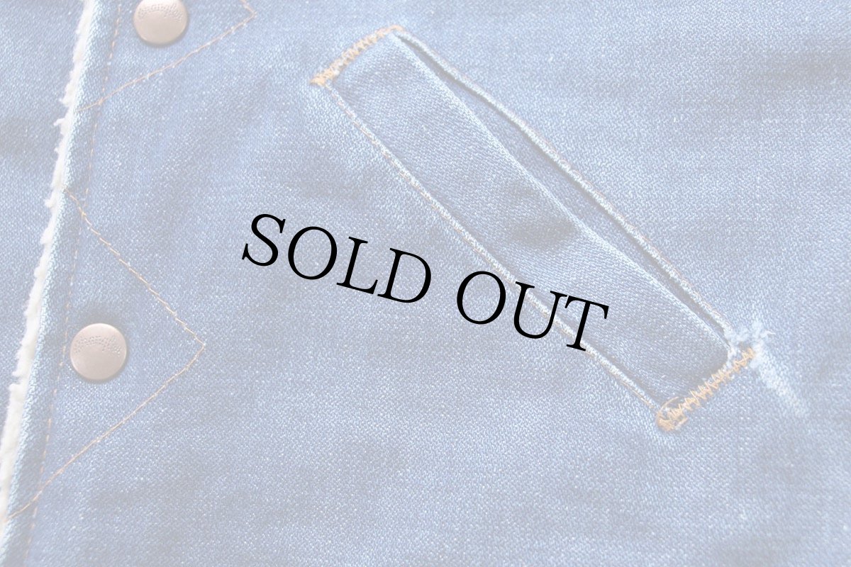 画像7: 80s USA製 Wranglerラングラー NO-FAULT ボアライナー デニム ランチコート キッズ (7)