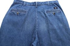 画像5: 90s DOCKERSドッカーズ ツータック デニム トラウザーズ W36 L29★Levi'sリーバイス (5)