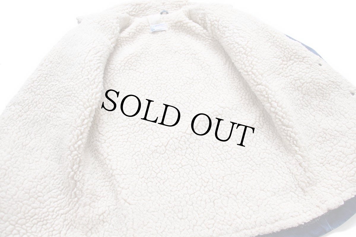 画像5: 80s USA製 Wranglerラングラー NO-FAULT ボアライナー デニム ランチコート キッズ (5)