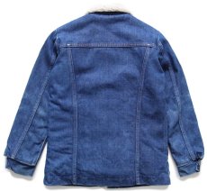 画像2: 80s USA製 Wranglerラングラー NO-FAULT ボアライナー デニム ランチコート キッズ (2)