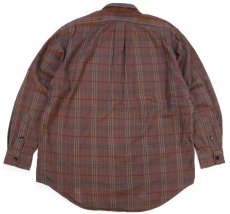 画像2: 90s ポロ ラルフローレン タータンチェック コットン×ウールシャツ L (2)