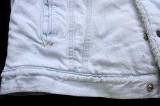 画像6: 90s USA製 Levi'sリーバイス ボアライナー デニムジャケット 4ポケット アイスブルー XL (6)