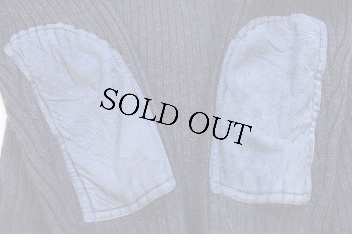 画像5: 80s 英国製 L.L.Bean ウールニット コマンドセーター ネイビー ミックス L (5)