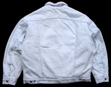 画像2: 90s USA製 Levi'sリーバイス ボアライナー デニムジャケット 4ポケット アイスブルー XL (2)